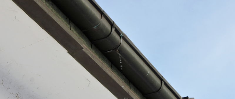 gutter leak