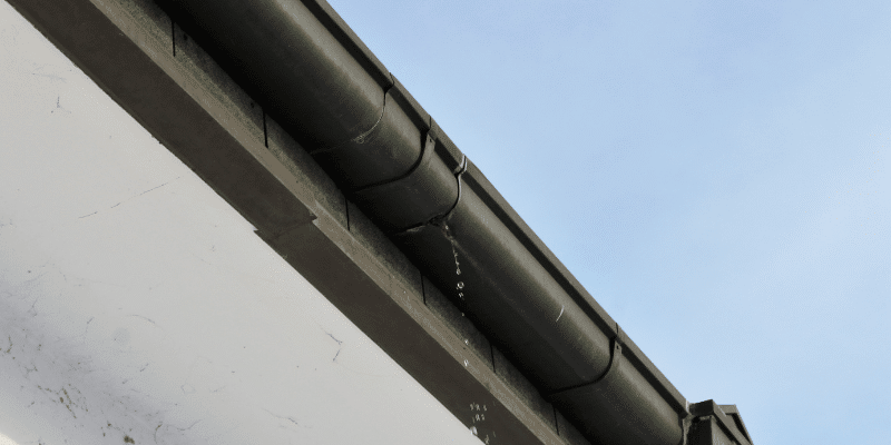gutter leak